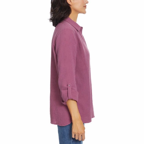 Anne Klein Ladies' Gauze Top - Picture 3 of 3